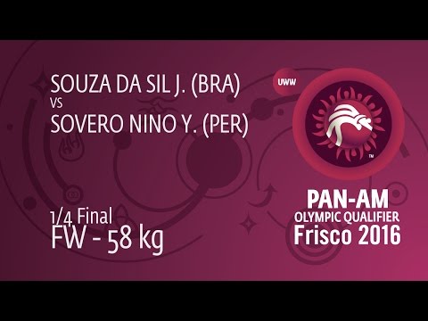 1/4 FW - 58 kg: J. SOUZA DA SIL (BRA) df. Y. SOVERO NINO (PER), 8-6