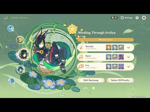 Ballads of Breeze: Winding Through Avidya/Pro FC (Tighnari) ♫ ♪ Day 6 ♪ ♫