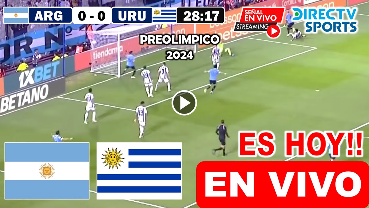 Argentina vs Uruguay EN VIVO donde ver y a que hora juega Argentina vs Uruguay Preolímpico 2024 hoy