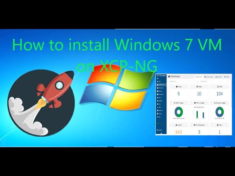How to install Windows 7 on xcp-ng Virtual Machine