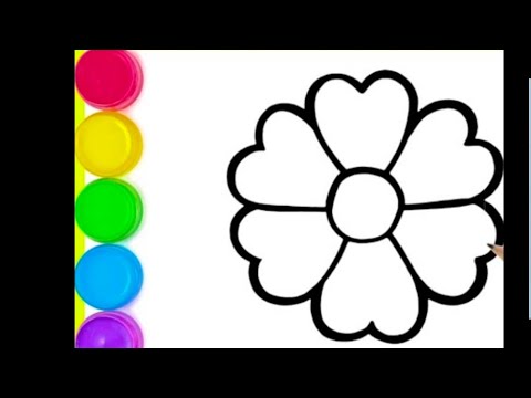 Flower 🌺 drawing how to draw a flower 🌷 drawing EASY STEP by step #flowers