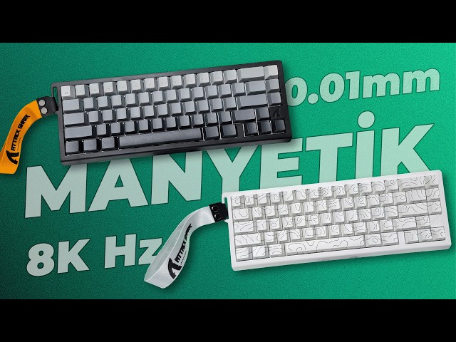 Vídeo relacionado con ATTACK SHARK X68 HE & R1 Combo Gaming Teclado y Ratón, Teclado 8000Hz con Cable Rapid Trigger, Precisión 0,01 mm, Snap Tap, 59g Ratón Inalámbrico SUPERLIGHT, 18000DPI, BT/2.4G/USB-C, Contornos Blancos
