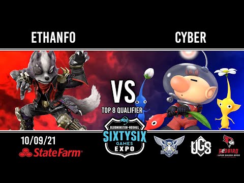 Sixtysix Games - Top 8 Qualifier - Ethanfo(Wolf) Vs. Cyber(Olimar)