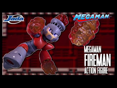 Jada Toys Mega Man Fire Man 1:12 Scale Action Figure |  @TheReviewSpot