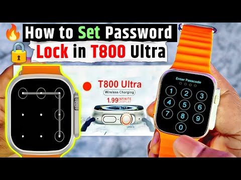 How To Set Password Lock In T800 Ultra 🤔| Lock Kaise lagaye t800 ultra main🤔