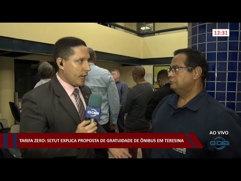 Tarifa Zero: SETUT explica proposta de gratuidade de ônibus em Teresina 12 01 2023