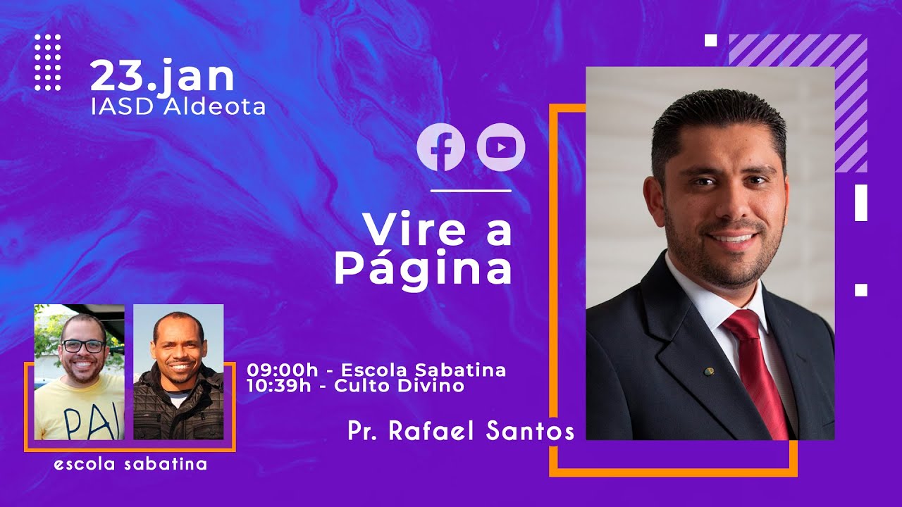 Vire a Página -  Pr. Rafael Santos  - 23.01.2021