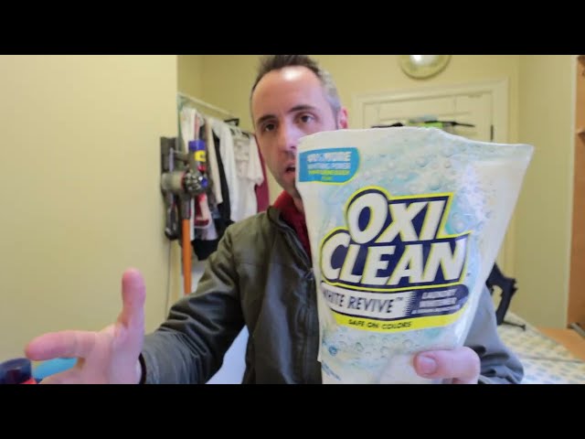 How to Use OxiClean Tablets for Stain Removal and Whitening - product in use