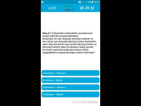 Açık Lise Test Çöz Video