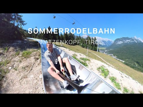 Erste Fahrt mit der neuen Sommerrodelbahn in Tirol | Katzenkopf Leutasch | Tirols Hochplateau 