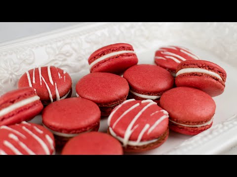 Red Velvet Macarons ❤️ Easy French Cookie Recipe