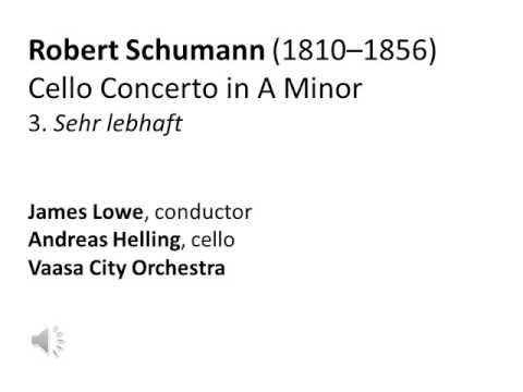 Schumann Cello Concerto 3/3
