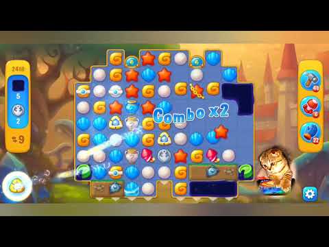 Fishdom 2022, no Boosters,  2418  level  -  прохождение без бустеров,  2418  уровень.