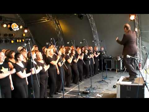 Ampthill Rock Choir play at the 2011 Ampthill Festival.flv