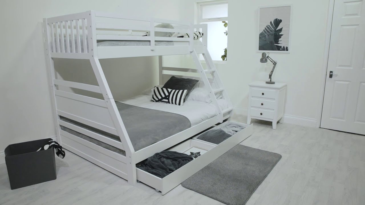 Ollie Triple Bunk Bed by Flair Furnishings