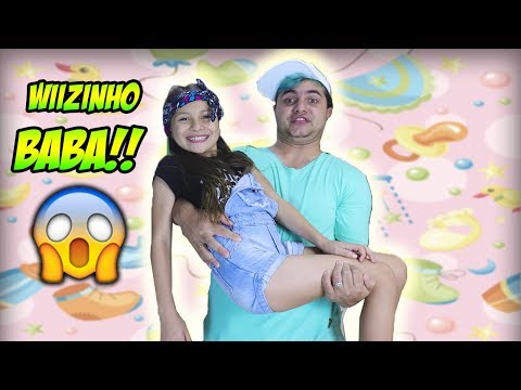 WIIZINHO VIROU MINHA BABÁ POR 1 DIA ( c/ Maloucos) - Kids Pretend Play With Nanny