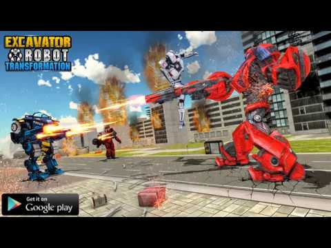 Excavator Robot Transformation: Robot Shooting Video