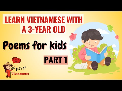 Learn Vietnamese through Poems for kids (Part 1) | Vietnamese for Beginners