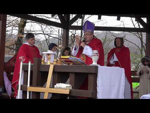 Propovijed na cvjetni petak na Kalvariji u Vitezu, Kardinal Vinko Puljić 12.04.19.