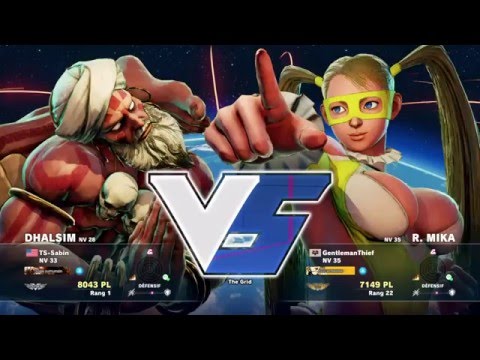 SFV - TS-Sabin (Dhalsim) vs GentlemanThief (R.Mika) Epic Ranked Fight !