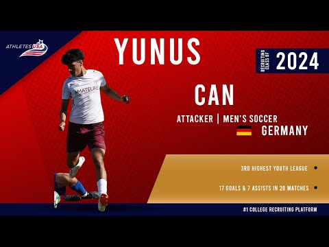 Men's Soccer | Midfielder | Yunus Can, Germany | Highlights | Recruit 2024