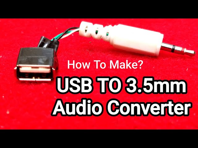 Vídeo relacionado con USB a audio hembra - Adaptador de audio USB a óptico de 3,5 mm Plug and Play, interfaz de audio USB portátil, adaptador universal de auriculares USB para auriculares, ordenador portátil o de