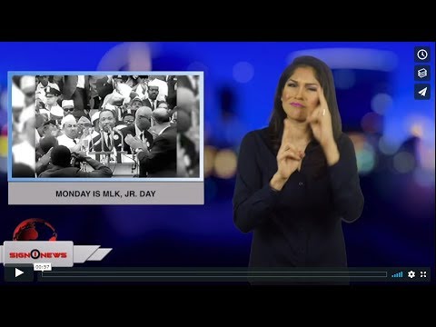 Monday is MLK, Jr. Day (ASL - 1.20.19)