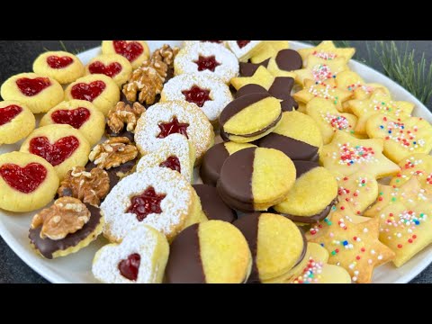 1 Teig – 5 Plätzchen Rezepte 🍪 Einfach, schnell & super lecker selber machen!