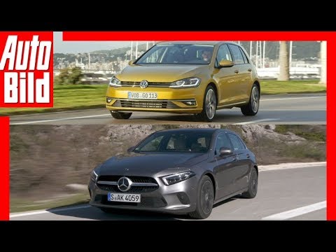 Mercedes A-Klasse gegen VW Golf (2018) Vergleich / Test / Review