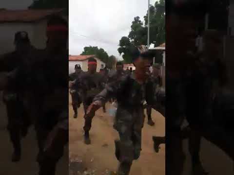 Guarda patriota puxando canção TFM foi em Xambioá