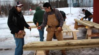 preview picture of video 'Pictou Landing First Nations Introduction to Carpentry Program April 2012'