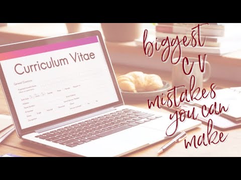 Biggest CV Mistakes You Can Make | Careers Portal