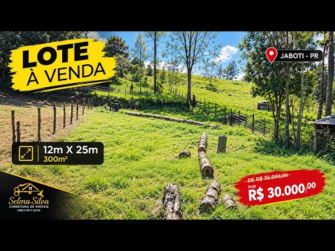 LOTE À VENDA EM JABOTI-PR | DE R$35 MIL POR R$30 MIL! OPORTUNIDADE!