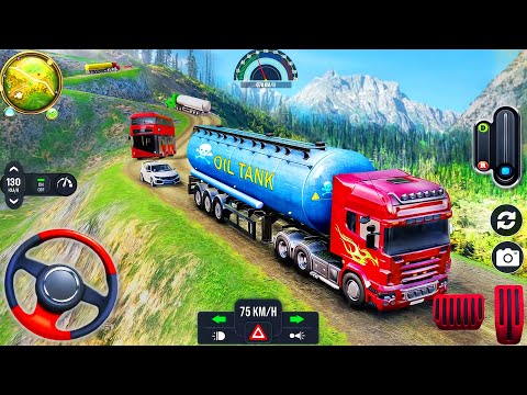 Oil Tanker Truck Driving Simulator - Heavy Cargo Transporter Truck Driver - Android GamePlay