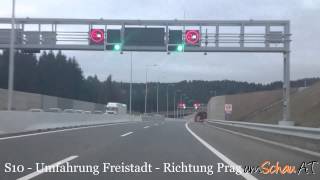 preview picture of video 'Mühlviertler Schnellstraße S10 Umfahrung Freistadt Fahrtrichtung Prag'