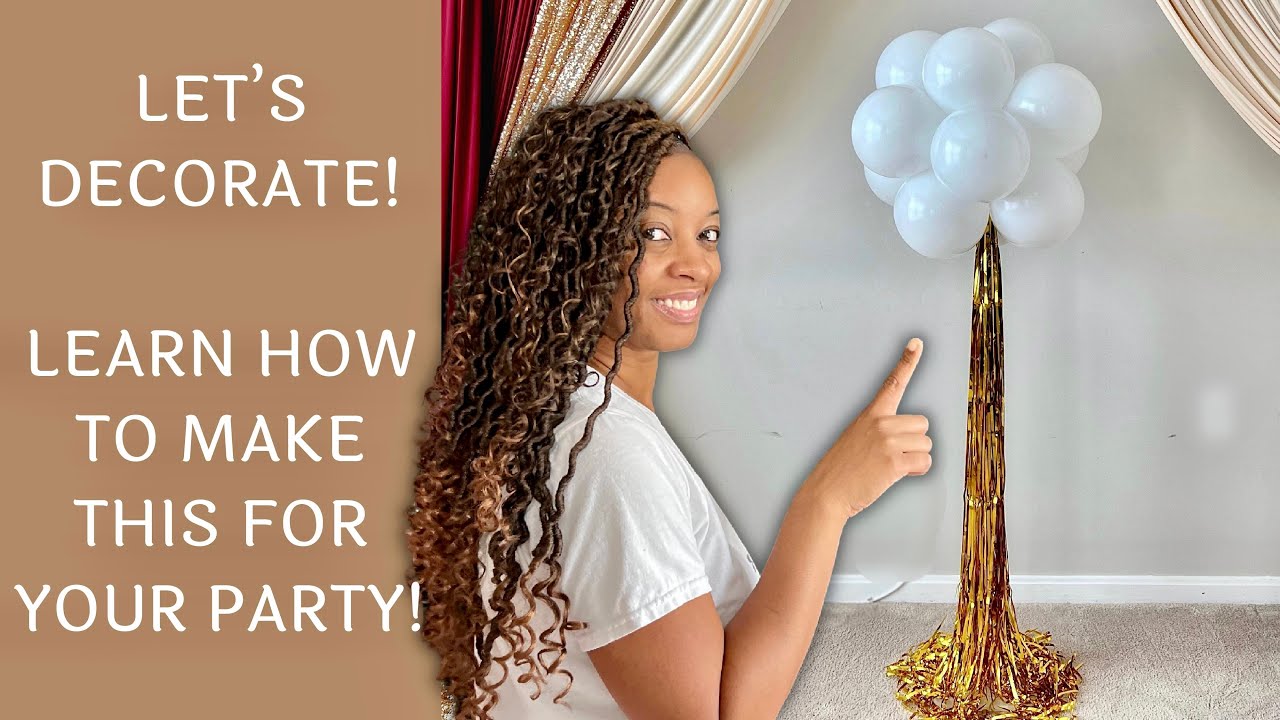 Simple, Easy DIY Balloon Decoration For Parties!