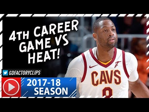 Dwyane Wade Full Highlights vs Heat (2017.11.28) - 17 Pts, 4th Career Game vs Heat!