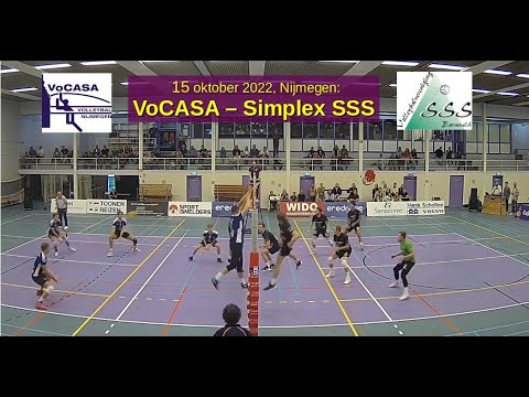 2022-10-15 VoCASA H1 - Simplex SSS (samenvatting, 9 min) Eredivisie Heren Volleybal