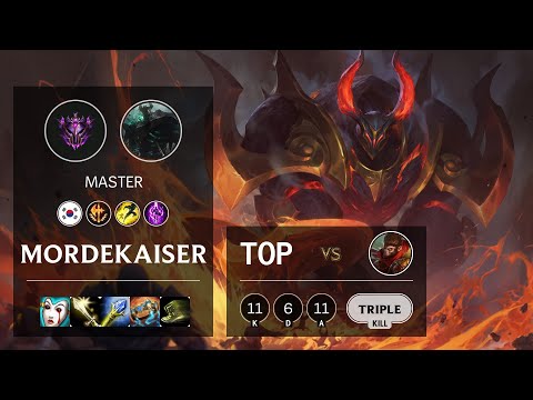 Mordekaiser Top vs Wukong - KR Master Patch 10.13