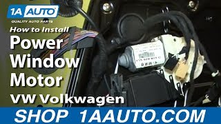 How To Replace Power Window Motor 98-10 VW Volkswagen Beetle