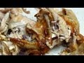 Gegrilltes Hähnchen Extreme Essgeräusche