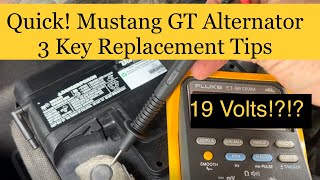 3 Key Tips to quickly replacing your alternator in a 2011-2014 Mustang GT.