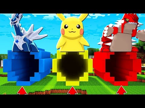 ESCOLHA O TUNEL DE POKEMON LENDARIO CERTO E GANHE - MINECRAFT PIXELMON MOD