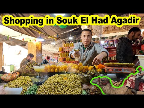 Visiting Souk El Had Agadir - Market Shopping - Morocco Adventure Part 3