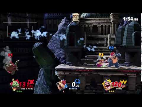 Bowser and K rool combo against wario