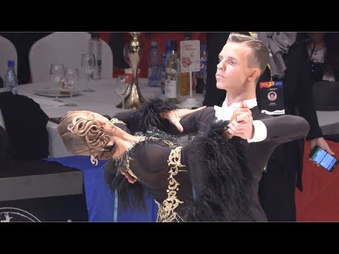 Sevastsyan Zolatau - Iryna Komar BLR, Viennese Waltz | WDSF World Championship Junior II Standard