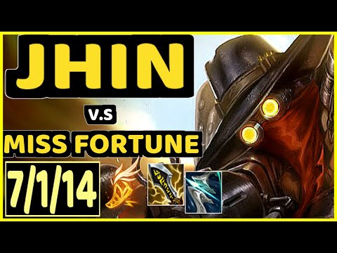 JHIN vs MISS FORTUNE - 7/1/14 KDA BOTTOM ADC GAMEPLAY - EUW Ranked GRANDMASTER