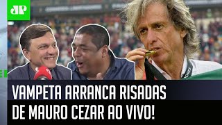 ‘Ô Mauro Cezar, dessa você não sabe’: Vampeta arranca risadas ao falar de Jorge Jesus