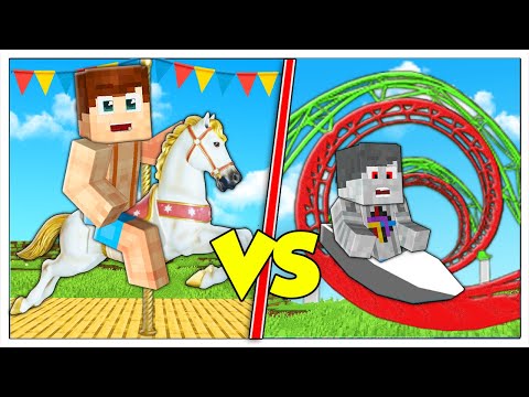 PARCO DIVERTIMENTI ROBOT CONTRO PARCO DI LUCA! - Minecraft ITA