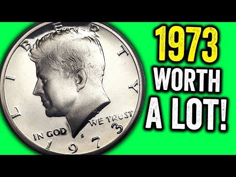 VERY VALUABLE 1973 HALF DOLLAR COINS WORTH MONEY - RARE COINS TO LOOK FOR!!